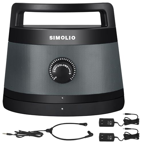 Amazon.co.jp: SIMOLIO 手元スピーカー テレビ用 ワイヤレス 2.4GHz